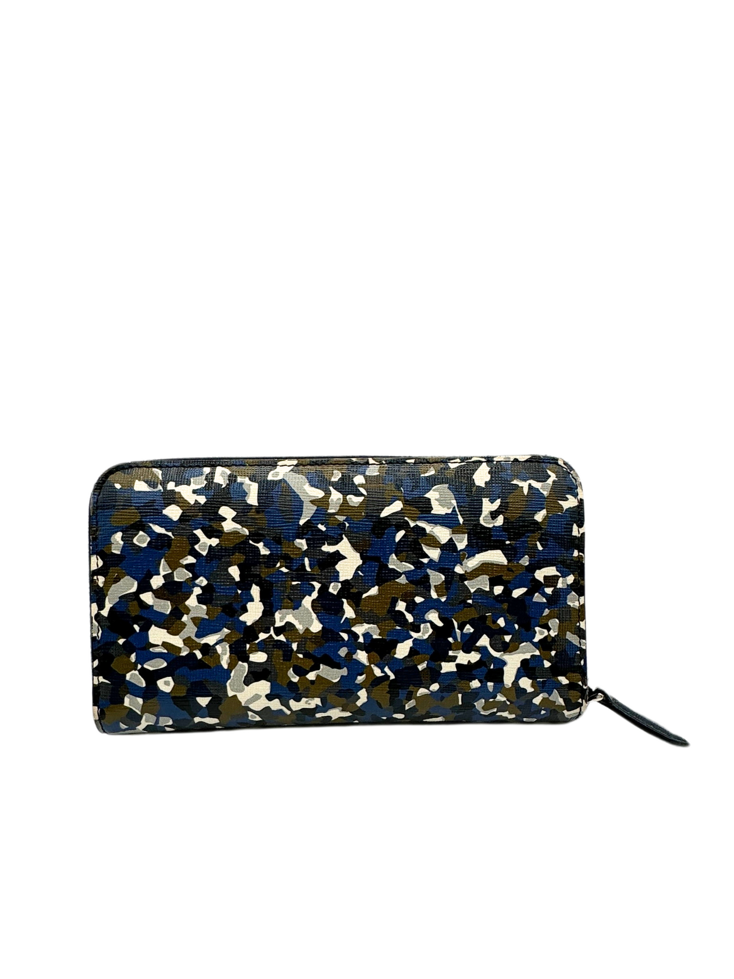 Fendi Monster Zip Around Wallet Printed Leather Long