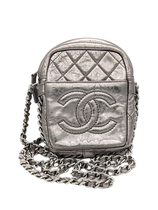Chanel Quilted Aged Calfskin Camera Bag Vertical