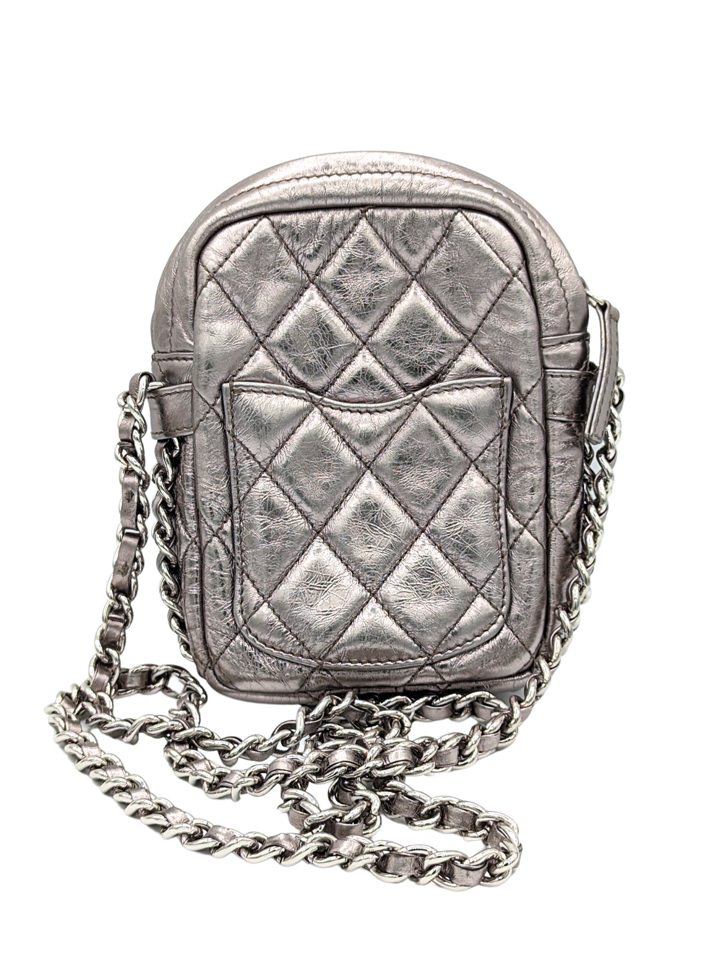 Chanel Quilted Aged Calfskin Camera Bag Vertical