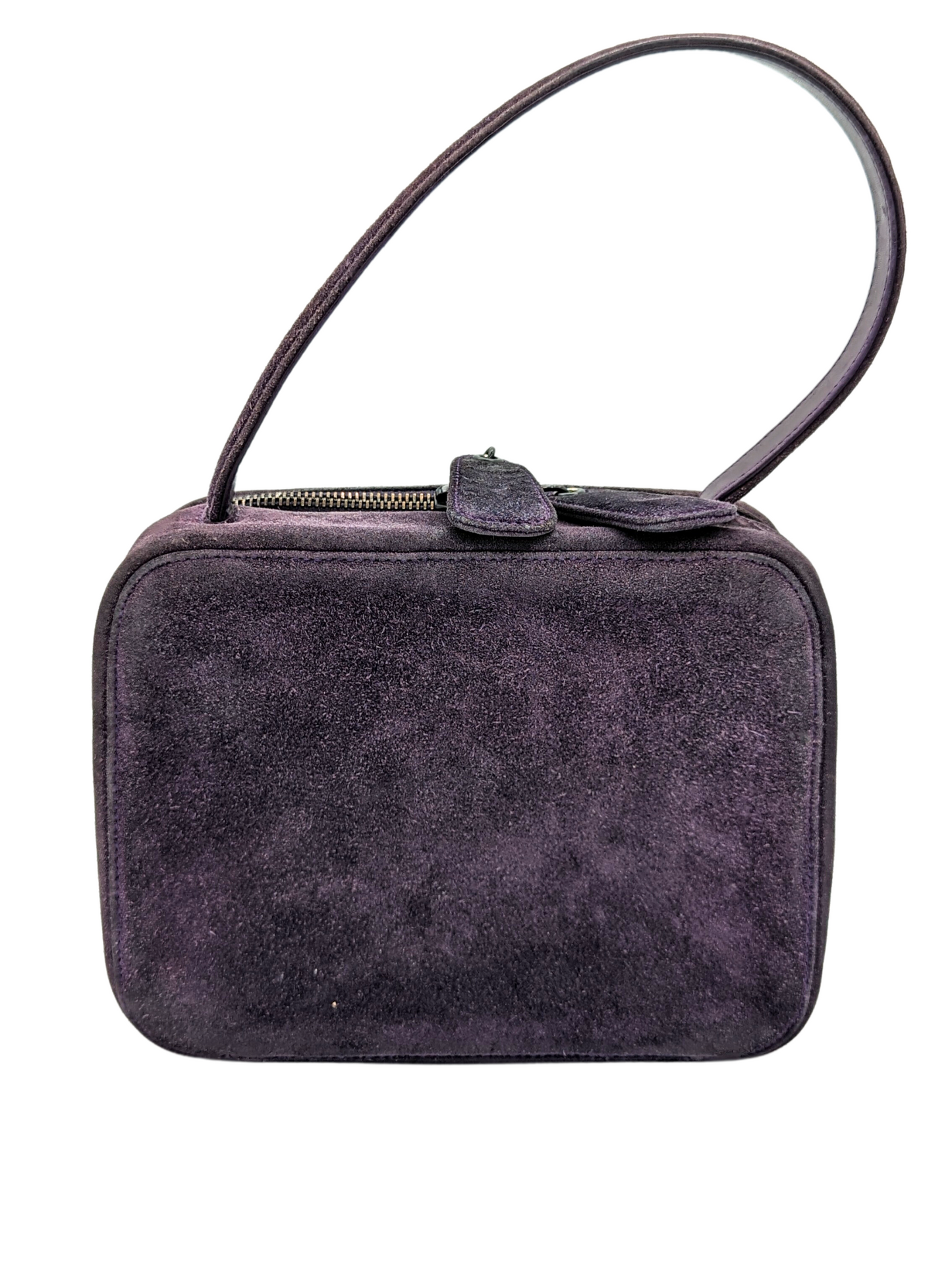 Chanel Vintage Purple Suede Purse